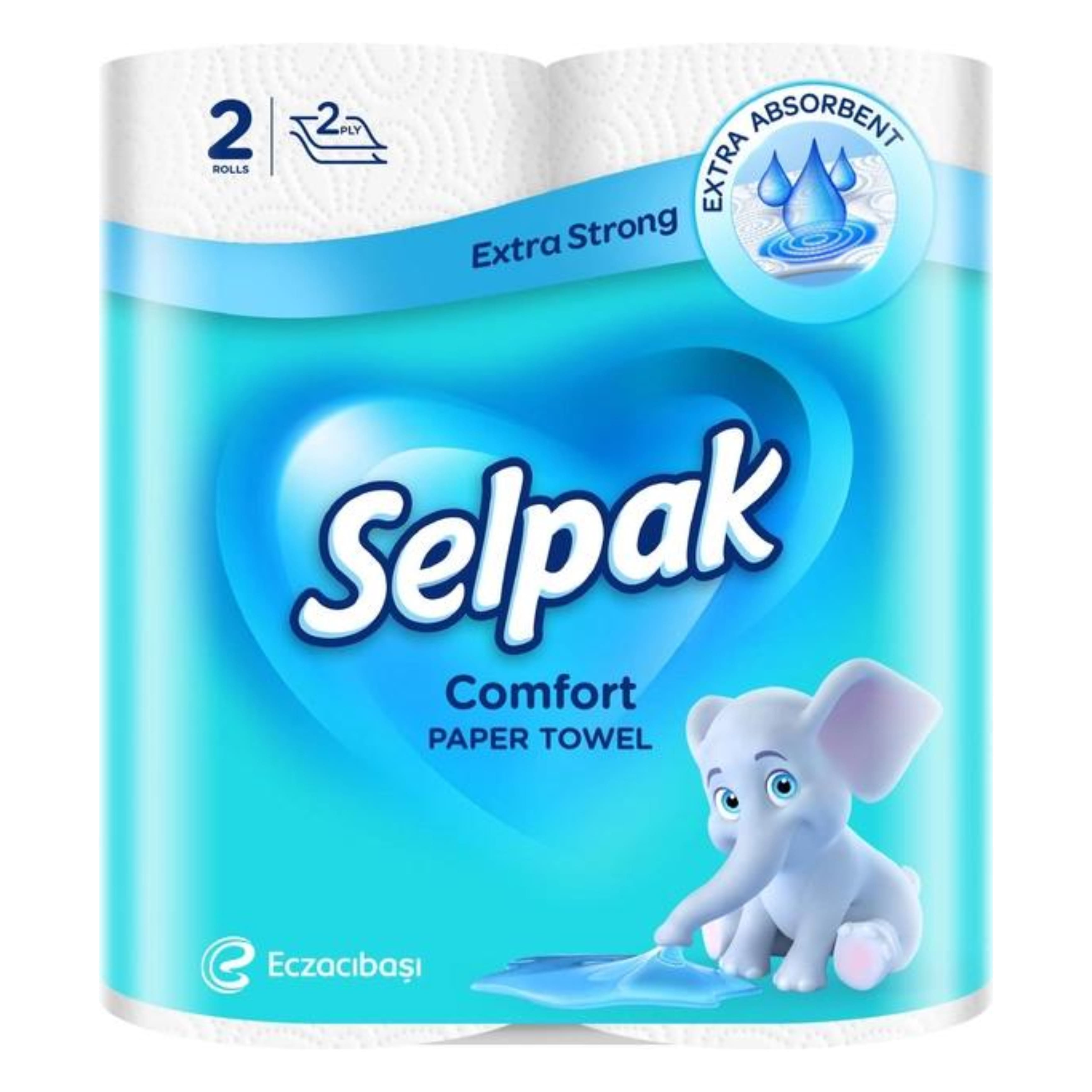 Рушник кухонний SELPAK Comfort білий 2шт/уп